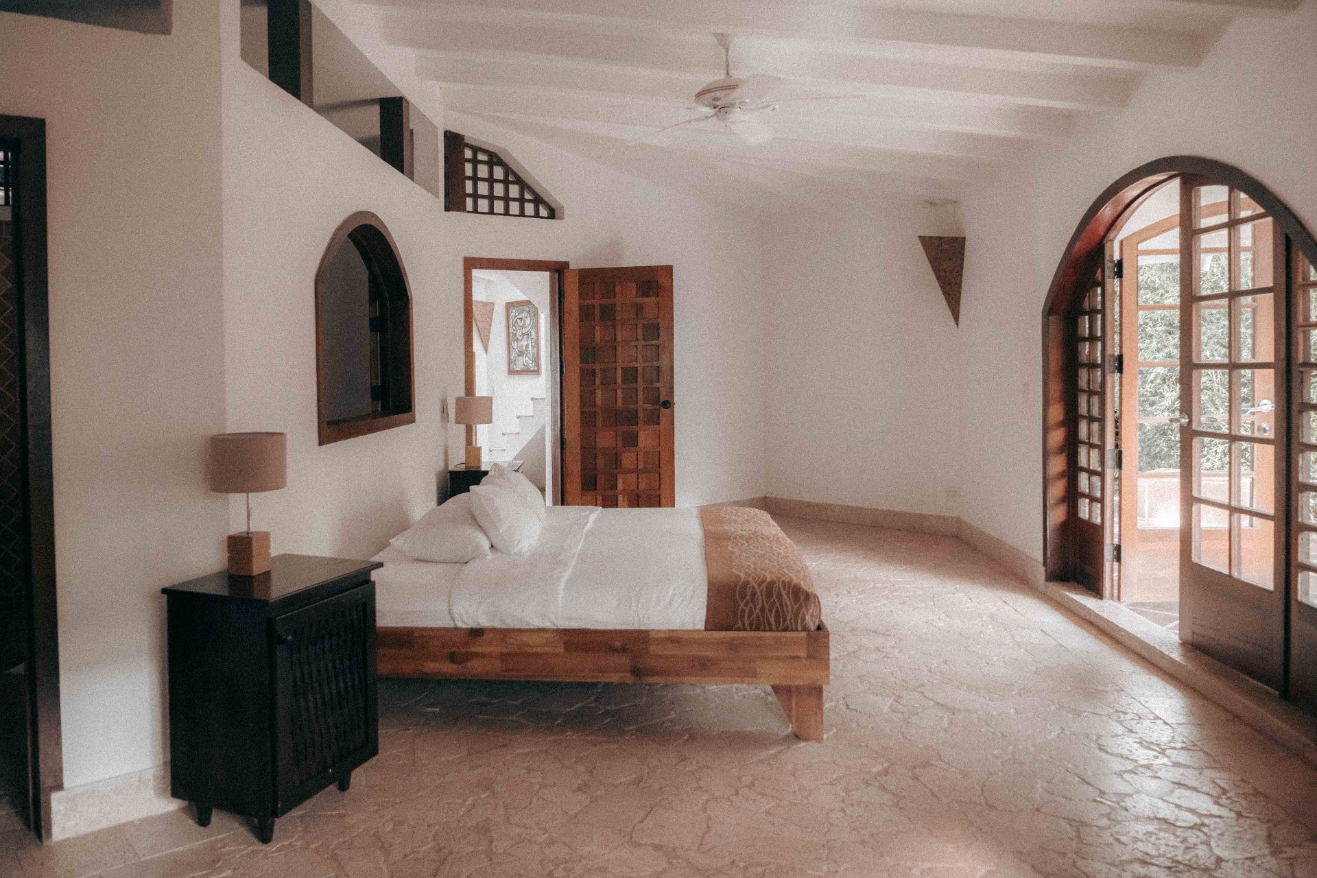 Luxury private room with premium amenities at BE:COLLECTIVE wellness retreat venue