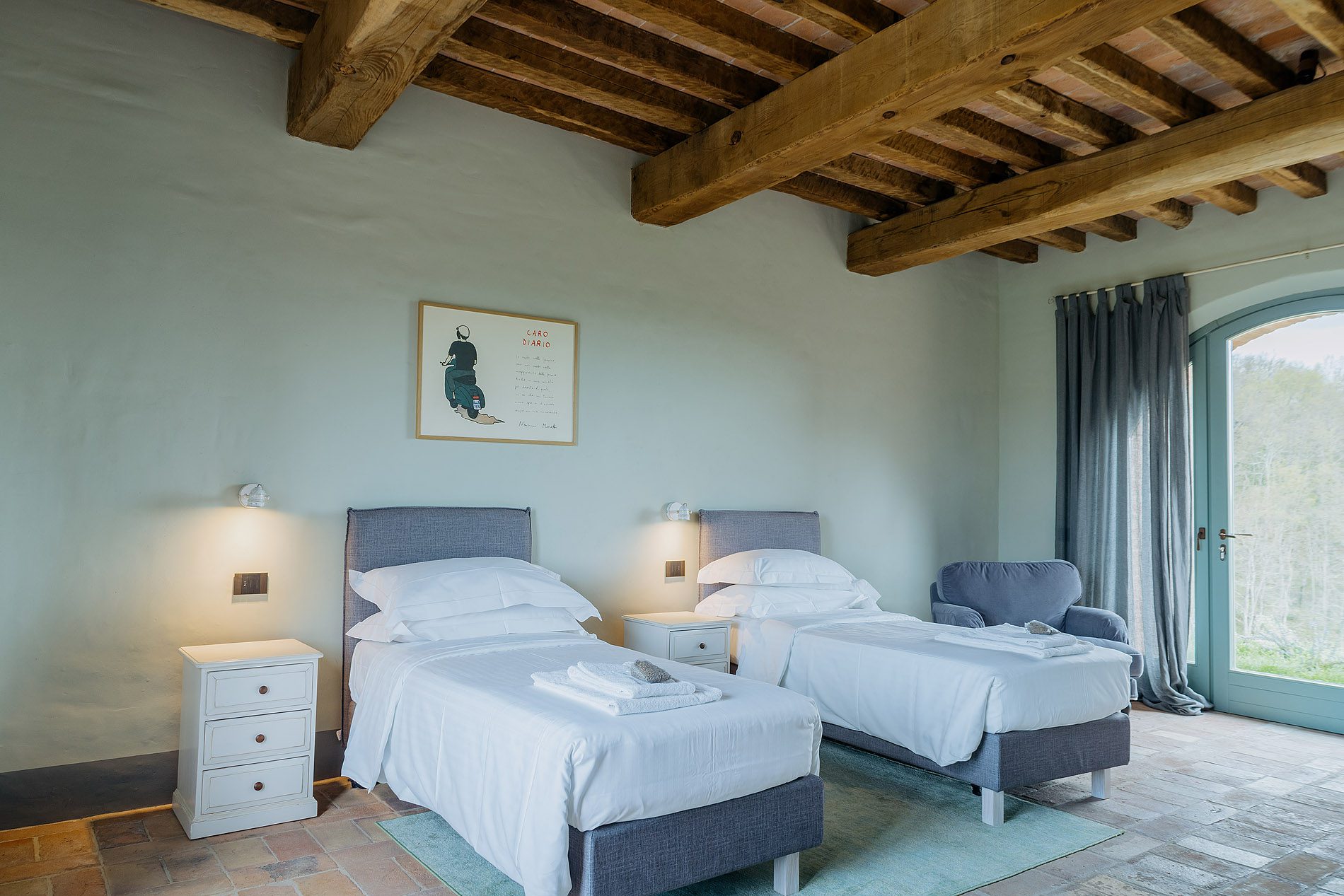 Luxury private room with premium amenities at BE:COLLECTIVE wellness retreat venue