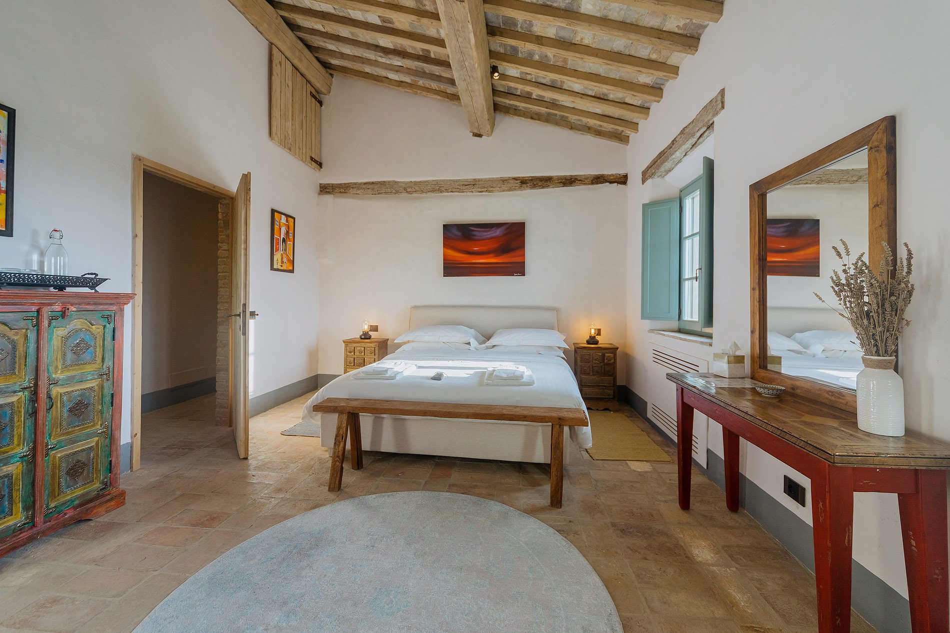 Luxury private room with premium amenities at BE:COLLECTIVE wellness retreat venue